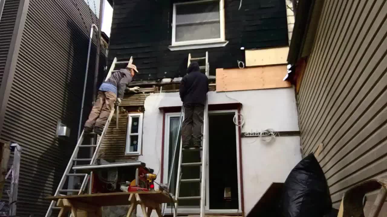 House Renovation with Ladders
