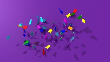 3d puzzle pieces forming the title teambuilding