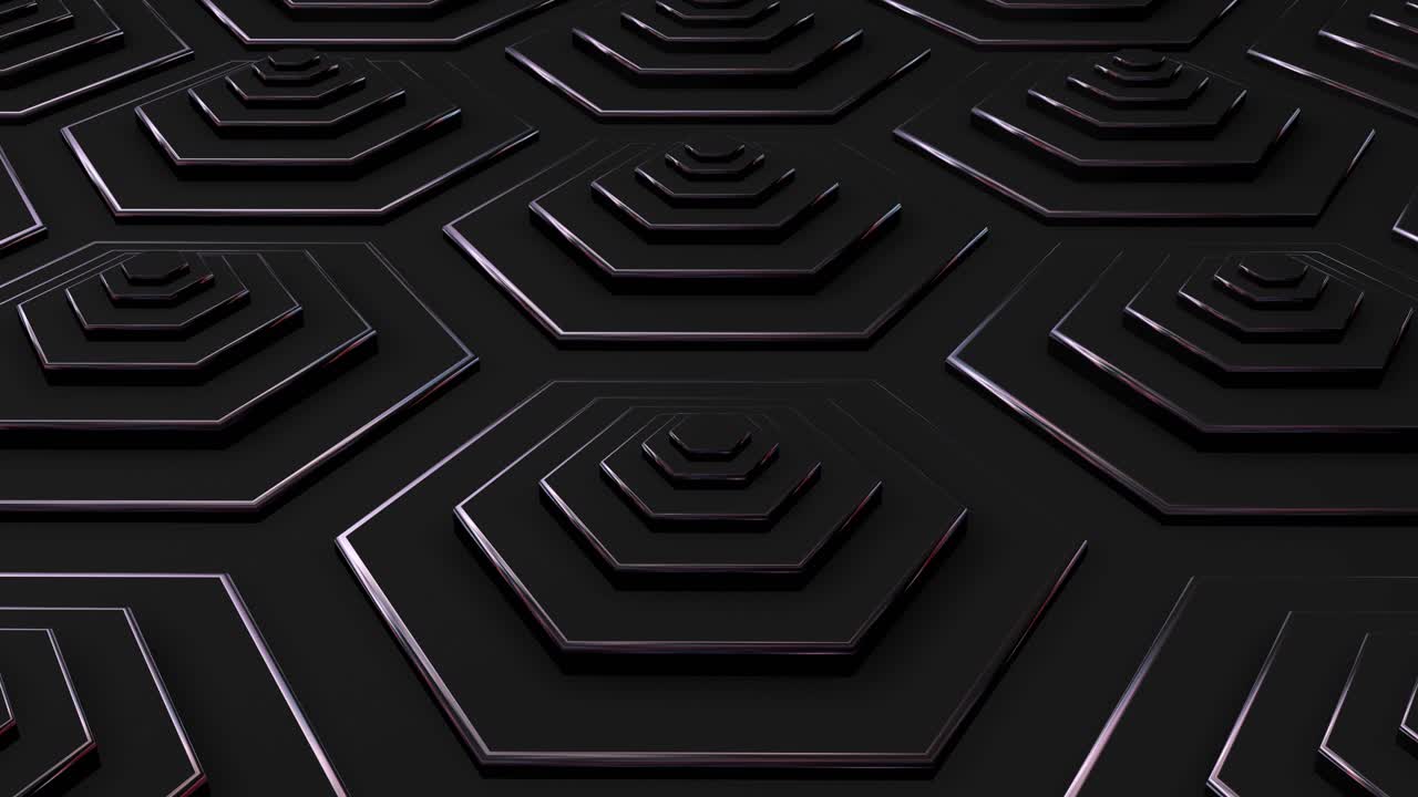 Abstract Hexagonal Geometric Pattern