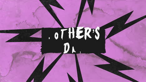 día de la madre con tormenta y efecto de falla en la textura grunge