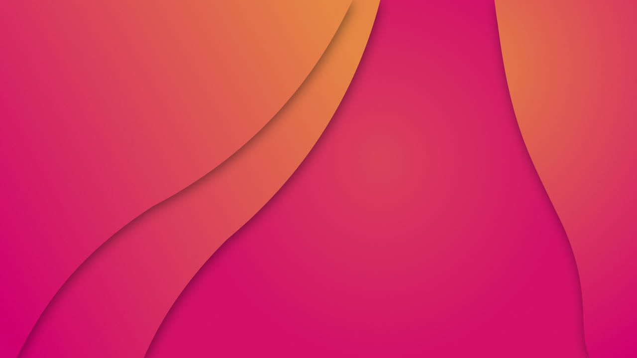 animación de líneas de gradiente de rosa a naranja ondulando en un bucle sin costuras