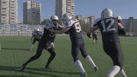 american football practice