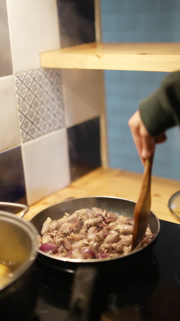 Cooking Chicken Hearts