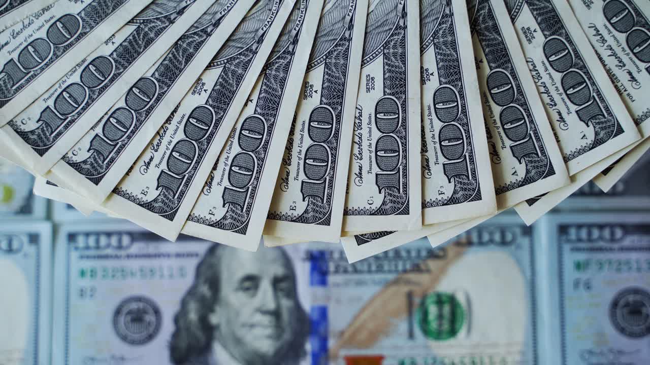 Fan of Hundred Dollar Bills