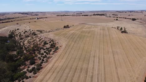 rolling hills landscape near rapid bay in fleurieu peninsula, south australia - drone shot