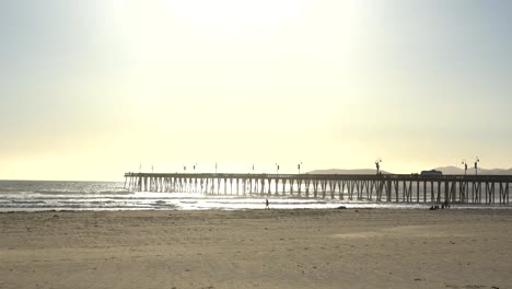 pismo beach pier on a sunny day