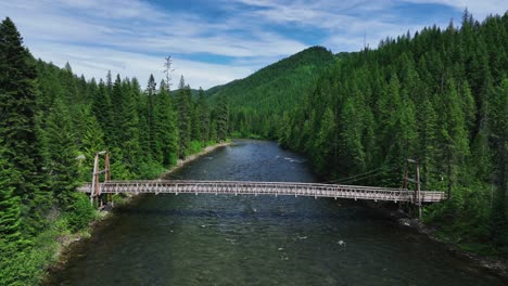 aerial view of lochsa river and mocus point