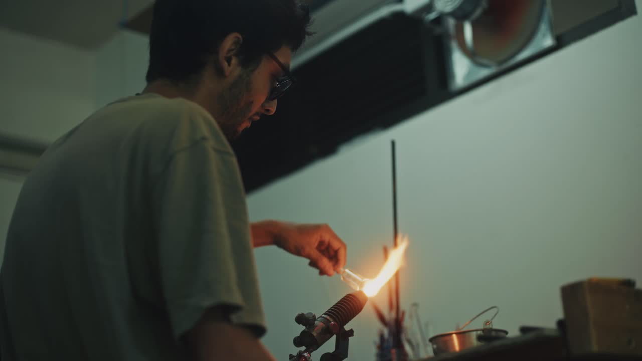 Glassblowing Artisan at Work