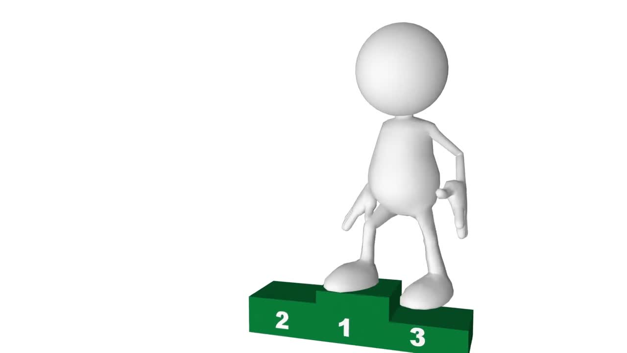 포디움 에 올라가는 인간 의 실루 ⁇