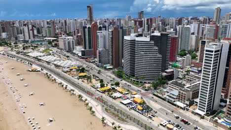 coast avenue at fortaleza ceara brazil