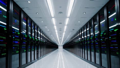interior moderno del centro de datos