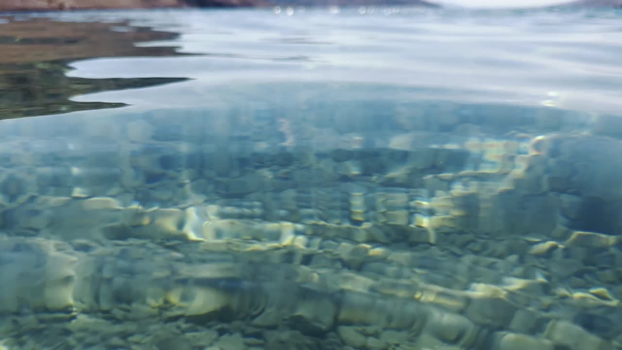 여름 에 아름다운 아드리아 해, 크로아티아 의 파그 섬