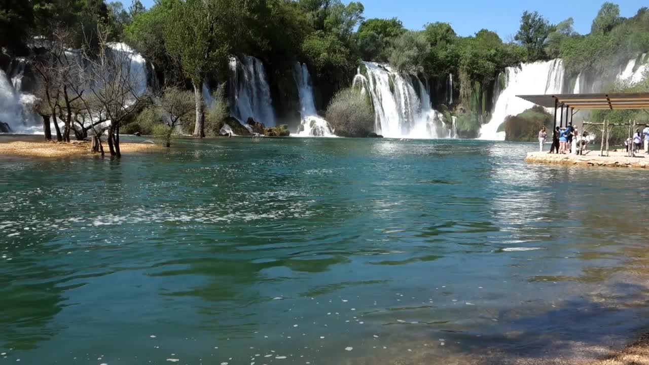 Kravica waterfall in Trebizat river, in Bosnia and Herzegovina, Southeast Europe