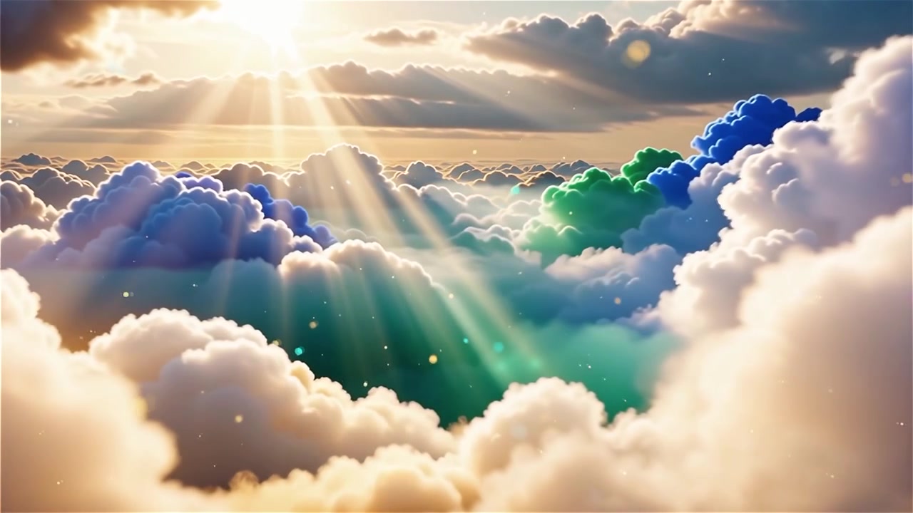 Sfondo di Adorazione Cristiana con Luce Celeste