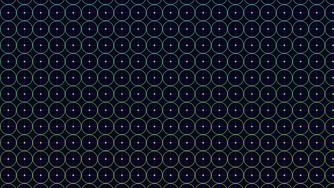 Circular geometric pattern in black and purple