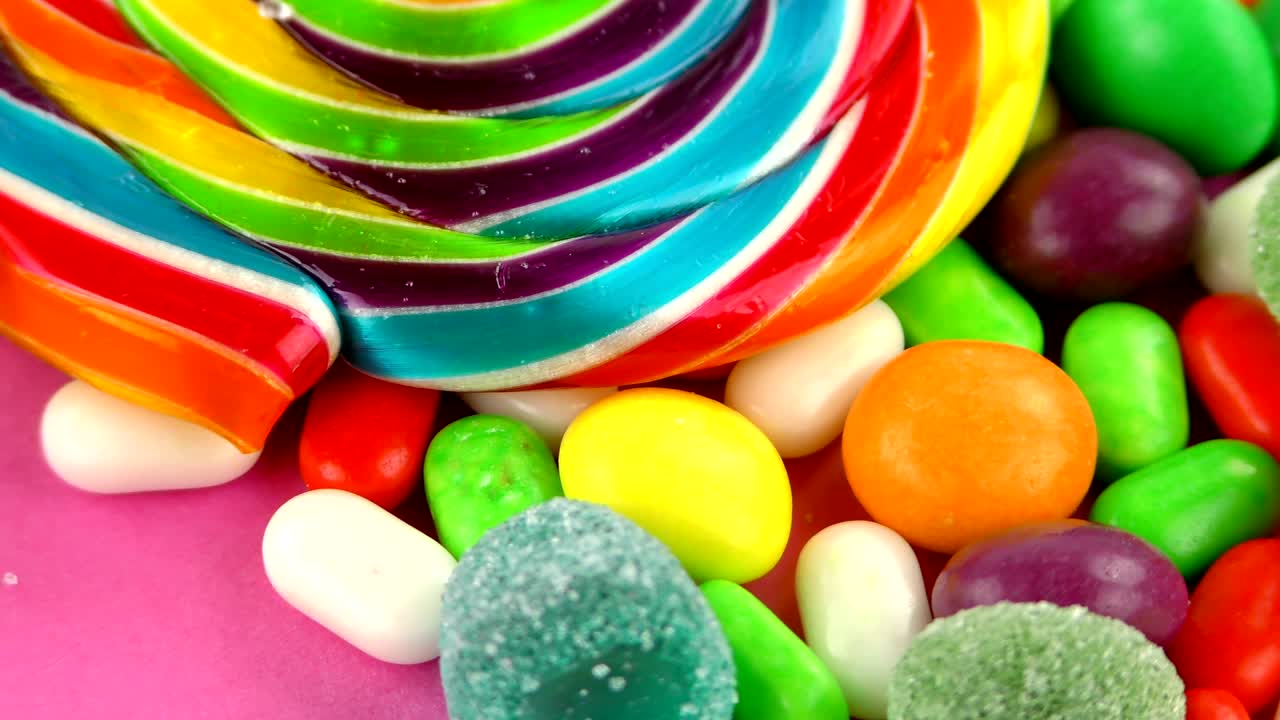 사탕, 달한 젤리, 롤리, 맛있는 설탕 디저트