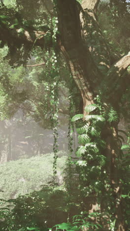 lush jungle scene