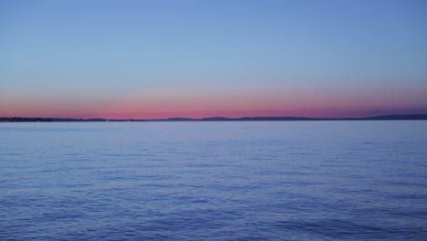 amazing sunset over the lake