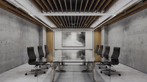 modern industrial conference room