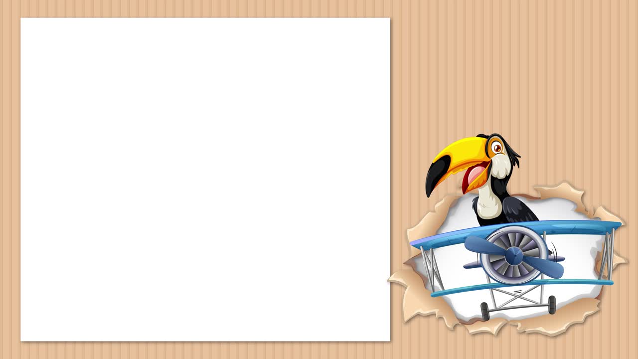 el tucano interactúa con una escena de un avión de época