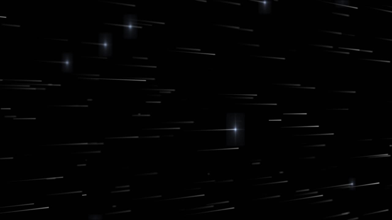 Meteors shower falling from the sky video glowing falling stars motion graphics background asteroids