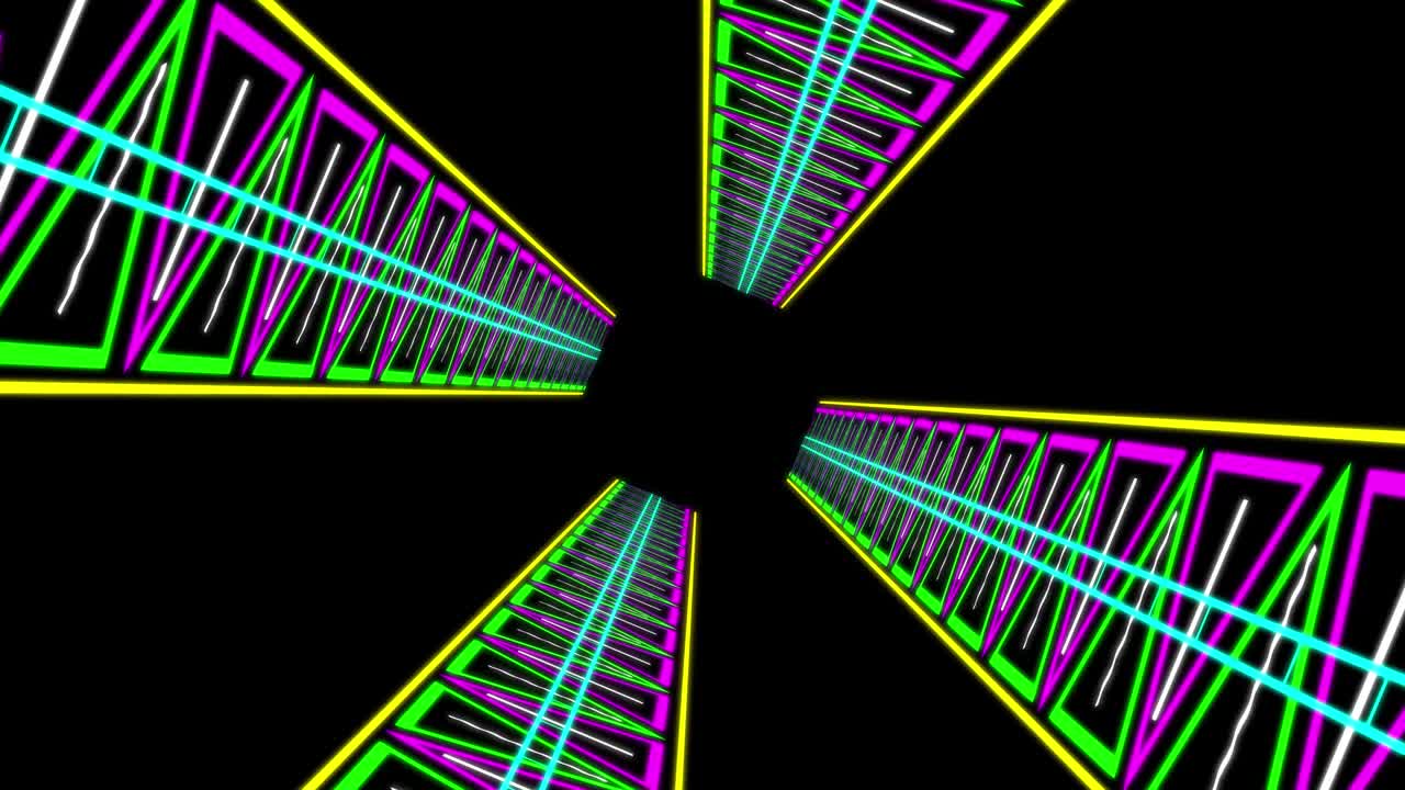 Cyber tunnel progress animation motion graphics