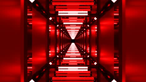 red technological loopable abstract disco tunnel