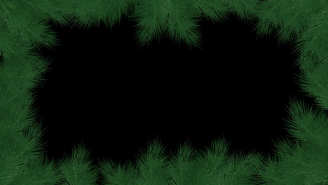 Decorative-leaves-frame-loop-Animation-video-transparent-background-with-alpha-channel.