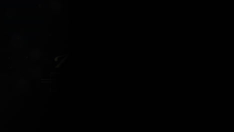 animation of happy new year text in gold, over exploding fireworks in night sky