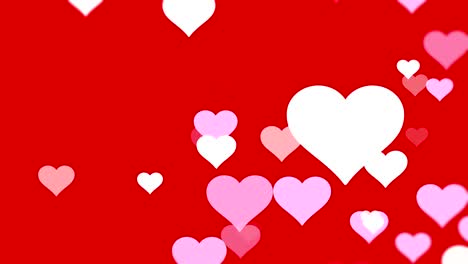 love heart background valentines day red