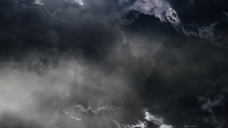 tormenta de 4k en nubes negras y cielo oscuro