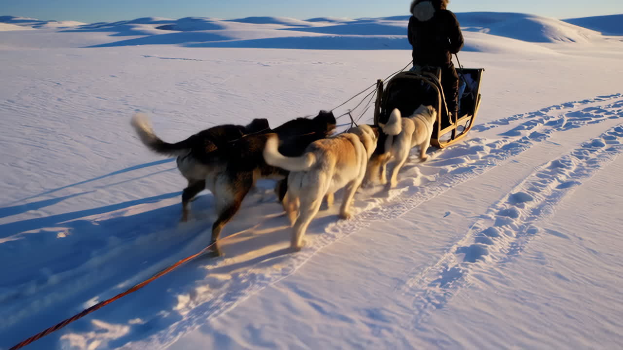 Dog Sledding in the Arctic