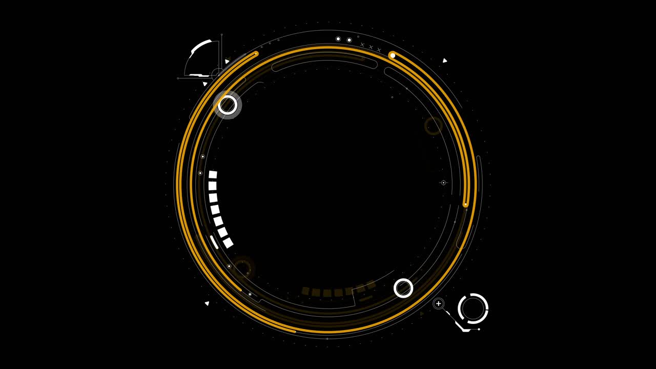 요소와 함께 노란색 허드 서클