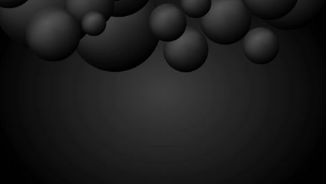 abstract black futuristic 3d spheres geometric motion background