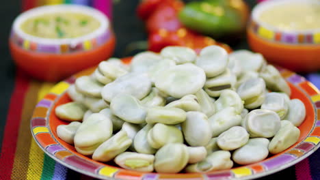 broad beans cooked and cheese, ecuador, peru, mexico, colombia, bolivia