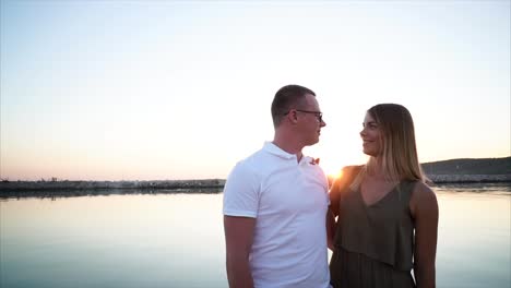 Couple at Sunset Pier
