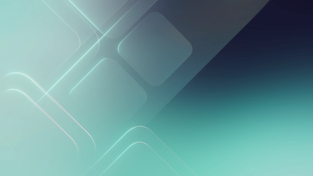 Abstract Blue-Green Gradient Background with Subtle Lines and Shapes