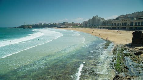 ciudad costera de biarritz en francia