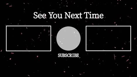 cherry blossom petals particles end card ending screen motion graphics