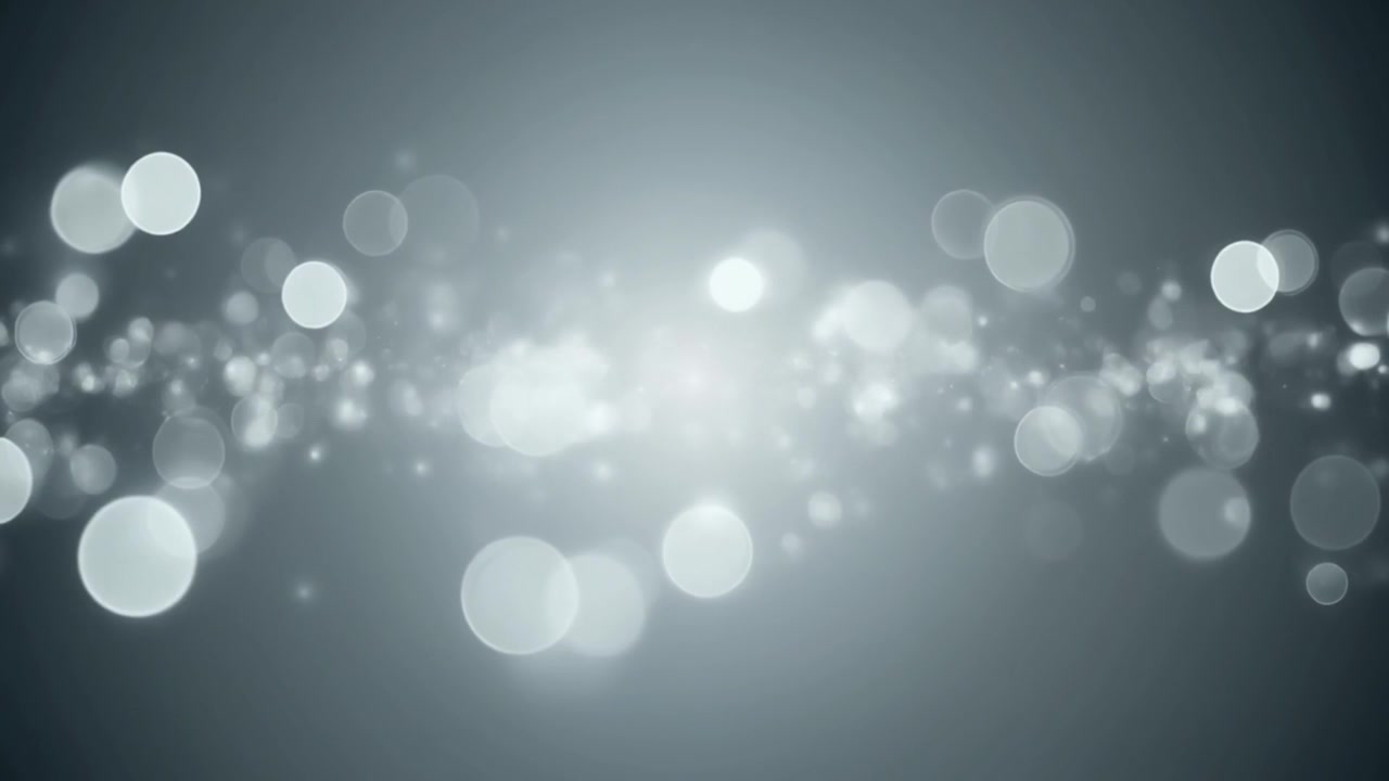 Fondo abstracto con partículas bokeh blancas flotantes