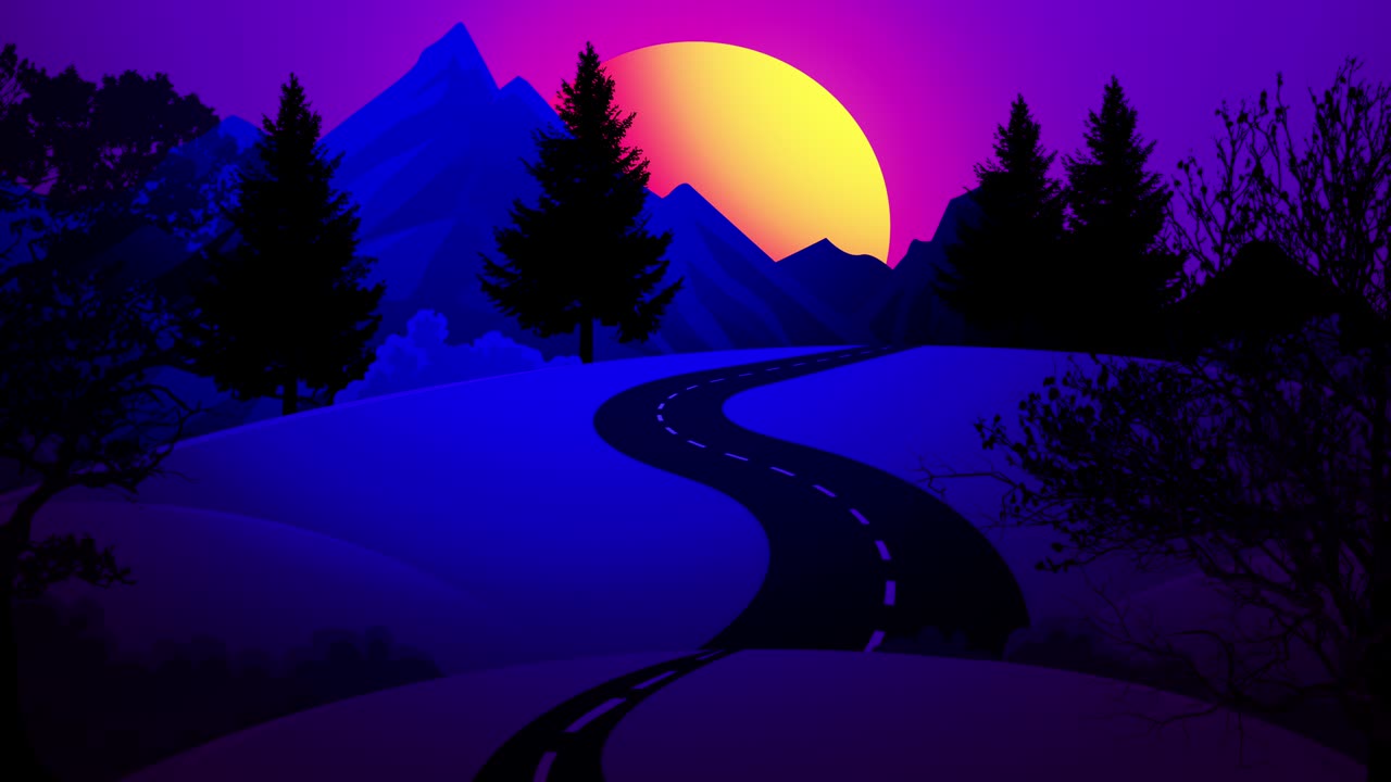 Retro 80s Background - 4K Resolution - Loopable stock video