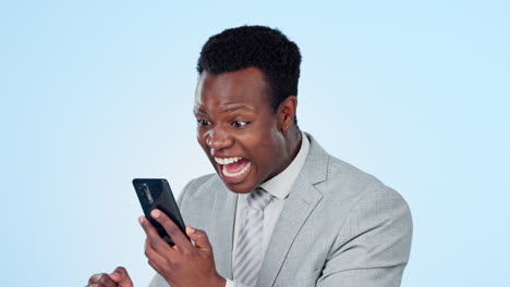 Business,-phone-call-and-black-man-with-anger