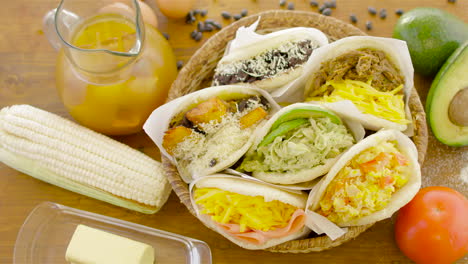 arepas, venezuelan dish made of corn flour