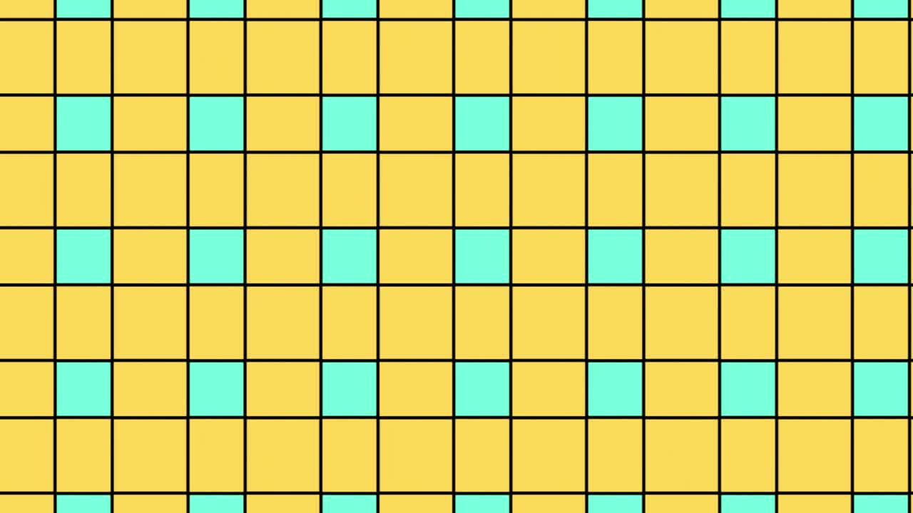 gran cantidad de cubos en colores amarillo y verde