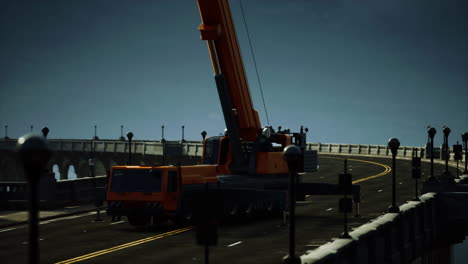 puente de carretera en construcción