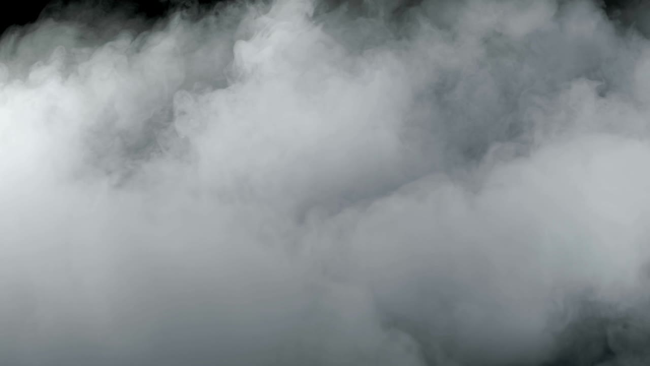 현실적인 건조 얼음 연기 구름