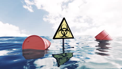 hazardous waste dumped into the ocean