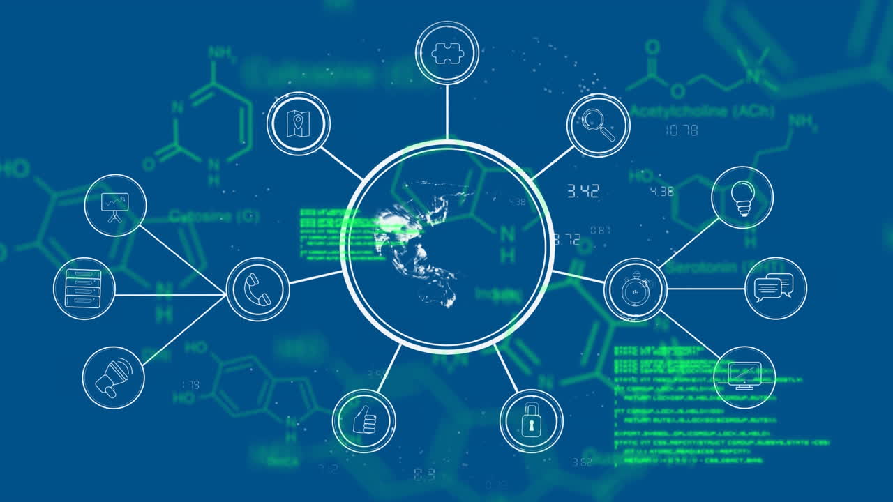 라벨 네트워크를 가진 지구