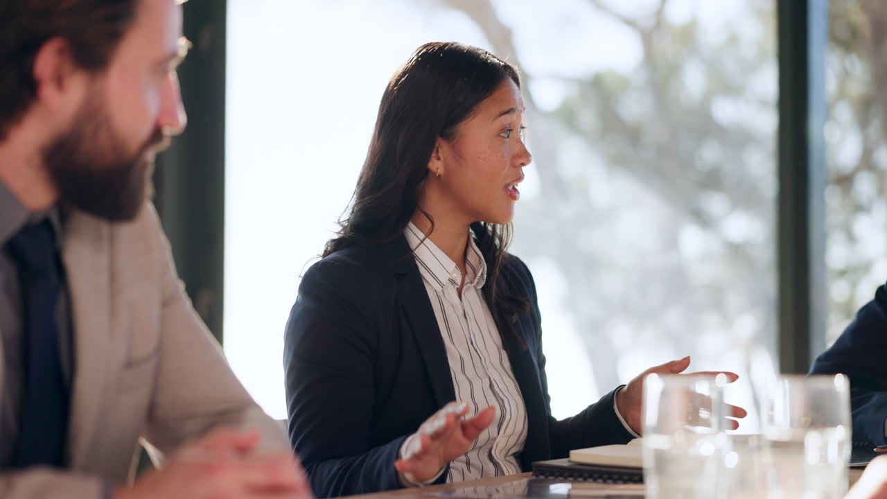 사업가, 만남과 대화하는 여성