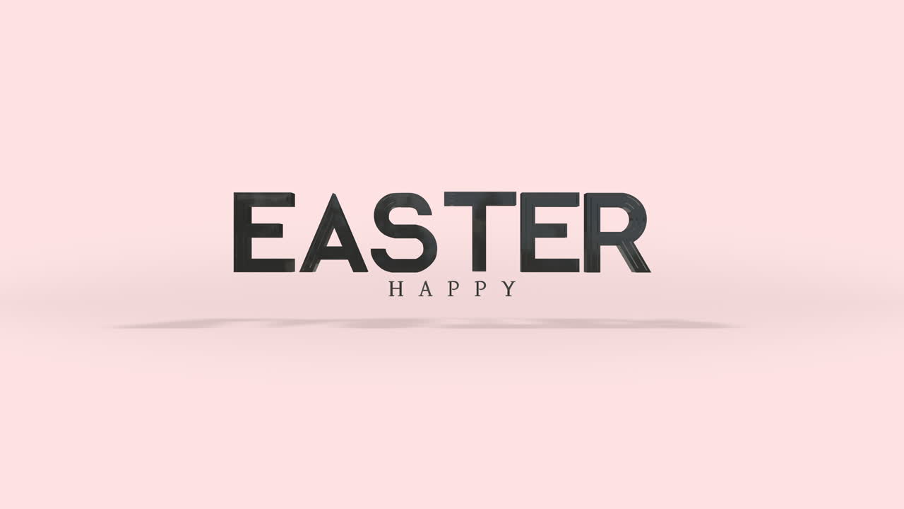 Eleganza e moda scritta Buona Pasqua su sfumatura marrone